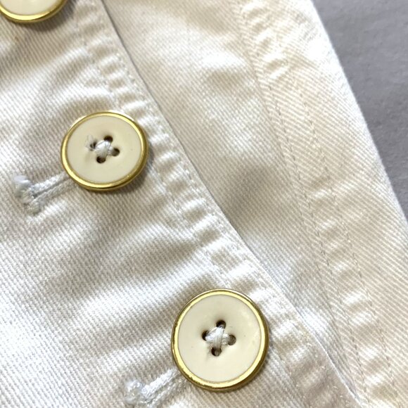 Talbots White Jeans Wide Leg 3 Buttons Simply Flattering Collection Size 4 Women - Picture 12 of 14